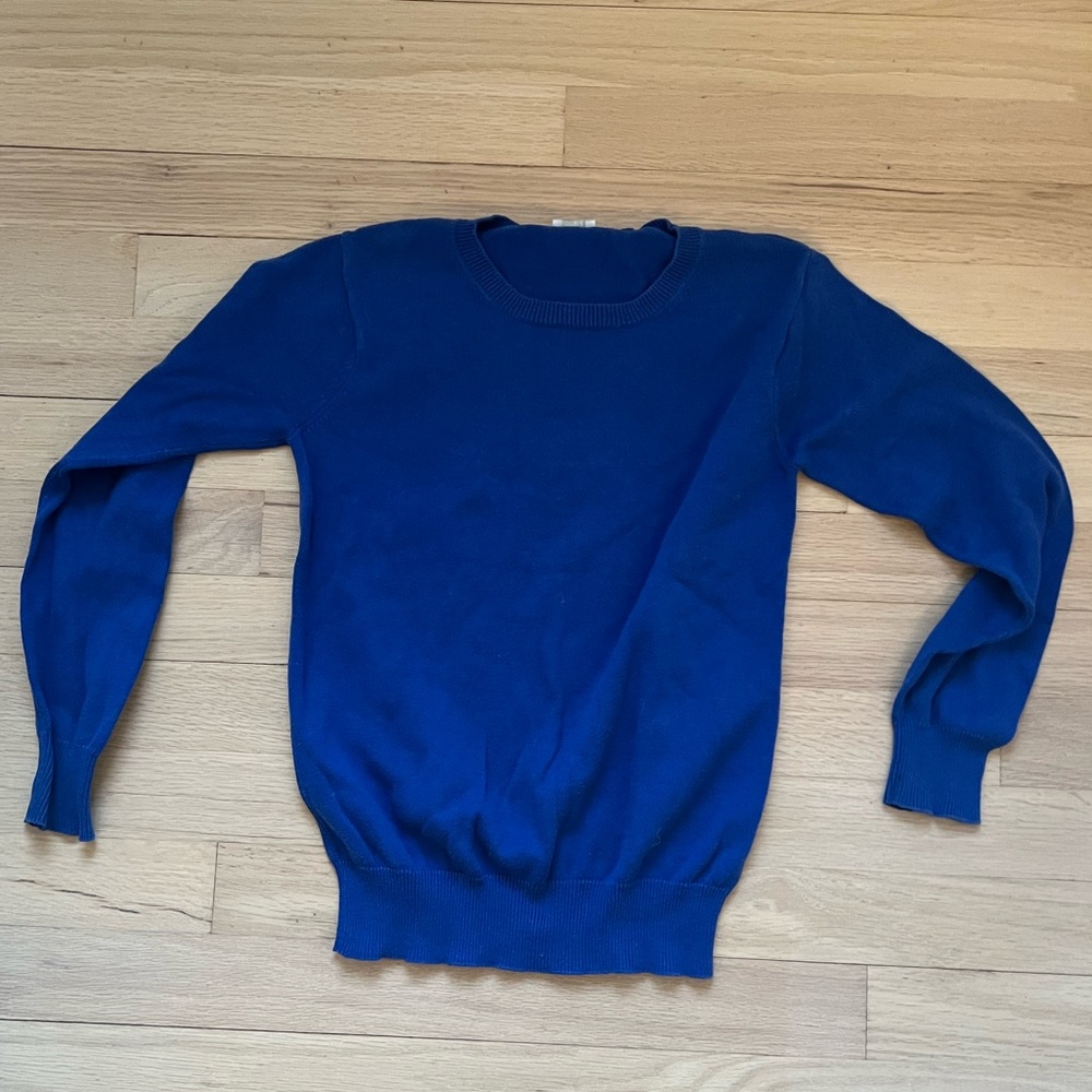 Boys Il Gufo cotton sweater in royal blue size 8